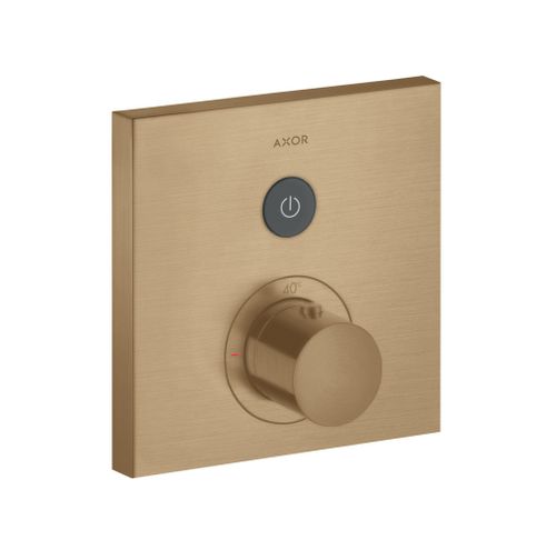 AXOR-HG-AXOR-ShowerSelect-Thermostat-Unterputz-eckig-fuer-1-Verbraucher-Brushed-Bronze-36714140 gallery number 1